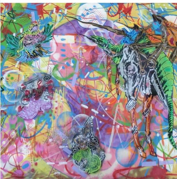 Abstrait 1983 Je crois que c'est un dragon de Druillet